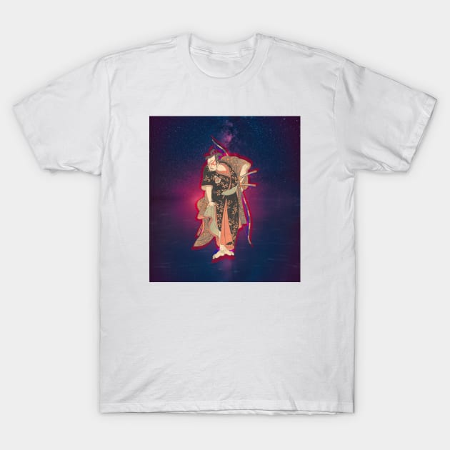 Samurai on the Sea of Stars T-Shirt by The Sherwood Forester